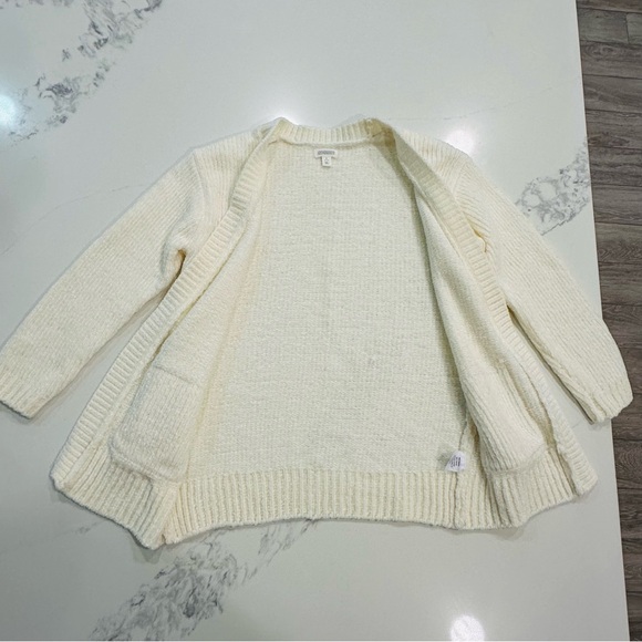 Gymboree - Girls Open Front Cardigan Sweater - Light Cream - S (5/6) - Picture 2 of 8